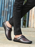 Men's Bantu Style Brown Loafer Casual Shoe
